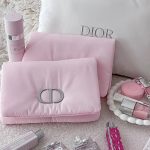 Dior Pink Fluffy Makeup Pouch