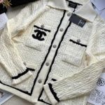 Chanel White Knitted Cardigan
