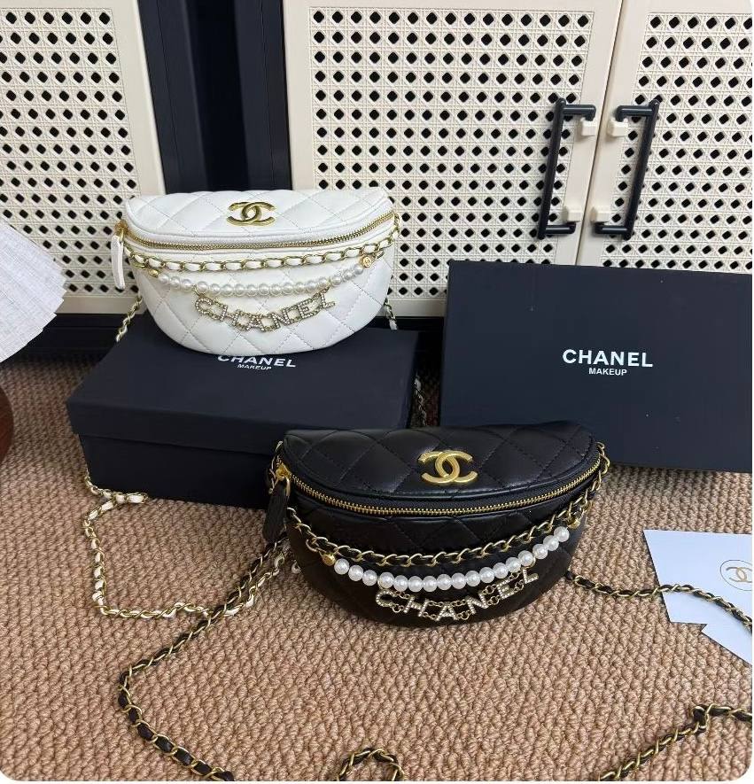Chanel Pearl Chain Waist Crossbody