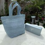 Prada Raffia Mini Tote - Image 2