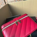YSL Red Quilted Vanity Case
