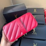 YSL Red Quilted Vanity Case - Image 3