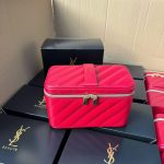 YSL Red Quilted Vanity Case - Image 5