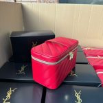 YSL Red Quilted Vanity Case - Image 2