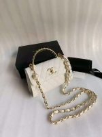 Pearl Handle Clutch Pearl Chain - Image 2