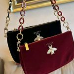 Velvet Shoulder Cosmetic Bag Bee