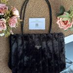 Prada Velvet Tote Bag